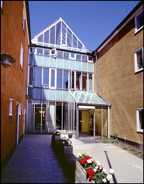 Nybodergården Ankomst til fællesbygning