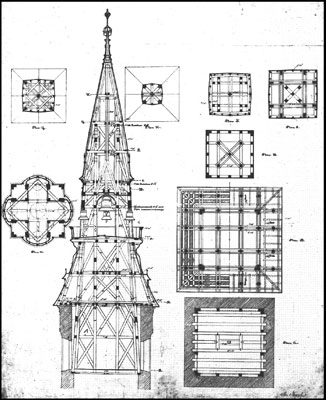 København Rådhus Snit i tårn