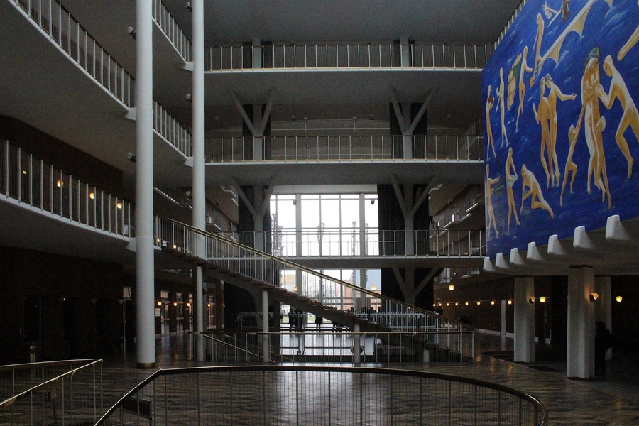 Aarhus Rådhus Kig gennem foyer og sal