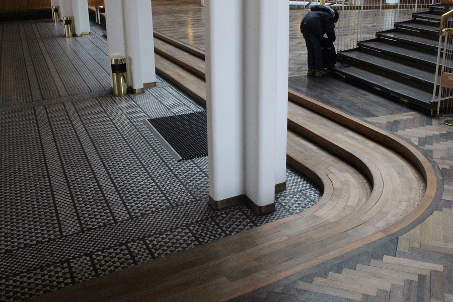 Aarhus Rådhus Detalje, gulv