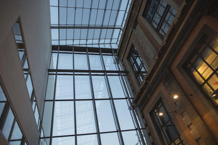 SMK - Statens Museum for Kunst Skulpturgård, tagkonstruktion