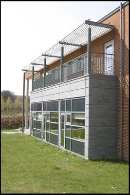 Frederiksbjerg Sundheds- og Kulturcenter Fælleshus - facadeudsnit