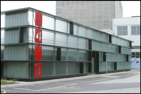 Parkeringshus ved Aalborg Kongres & Kultur Center Facade