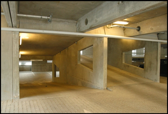 Parkeringshus ved Aalborg Kongres & Kultur Center Interiør