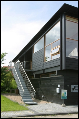 Multifunktionelt træhus Udvendig trappe