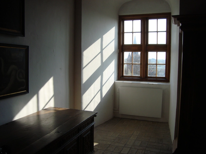 Koldinghus Vindue gamle del, lysindfald