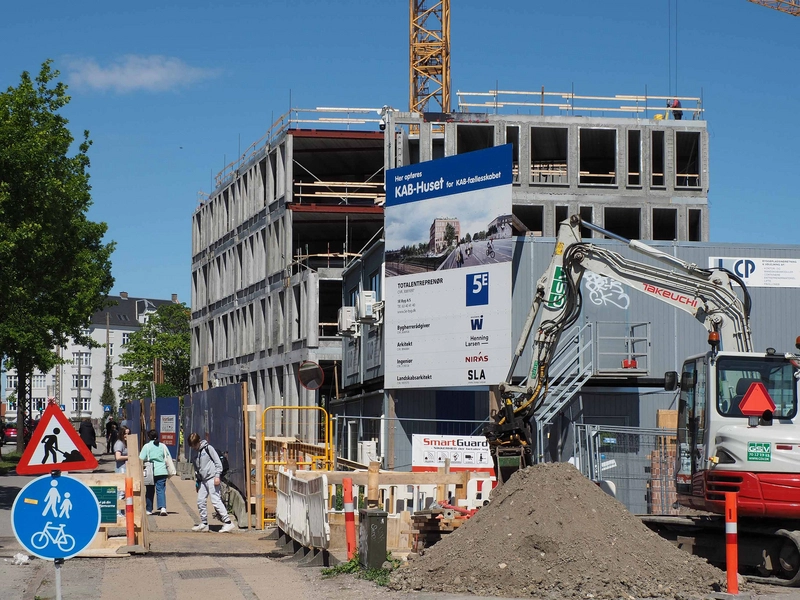 KAB Huset Fotograferet i 2020 under opførelsen.