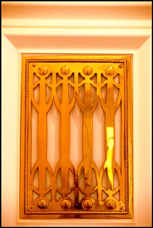 Løvenborg Detalje af talegitter