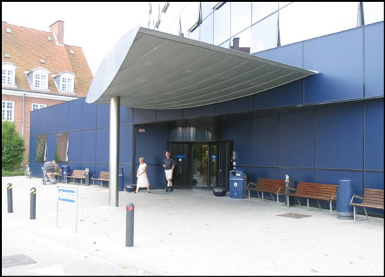 Patienthotellet på OUH Indgangsparti