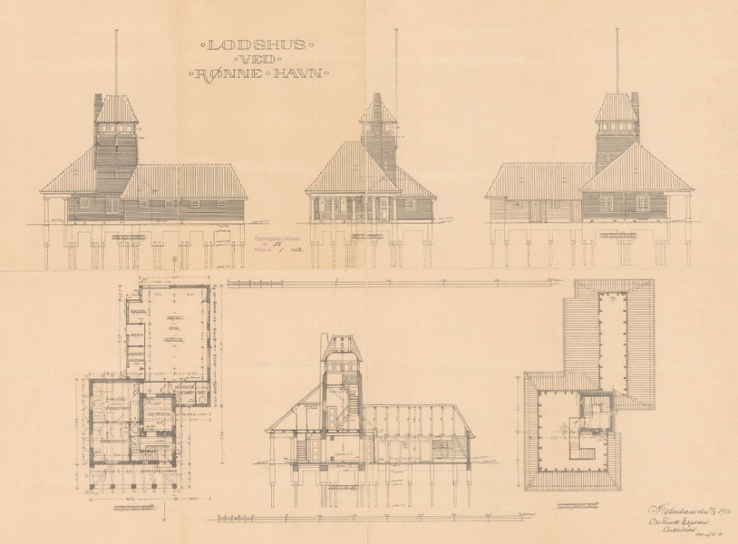 Lodsbygning ved Rønne Havn Kilde: Bornholm Regionskommune