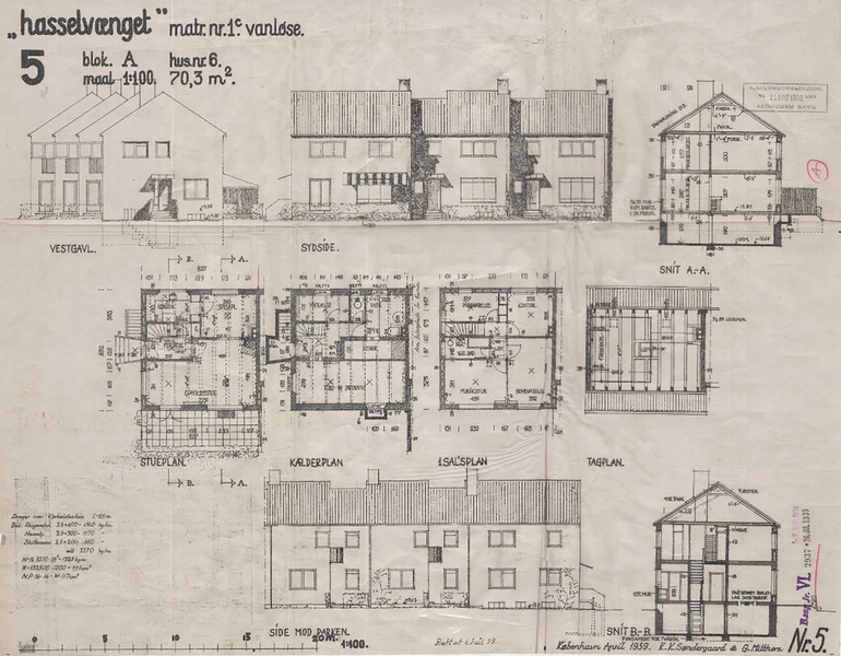 Hasselvænget Kilde: Københavns Kommune - Byggesagsarkiv