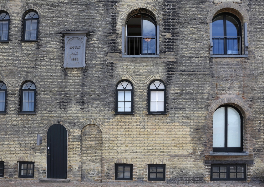 Gammel Dok Facadeudsnit, gavl