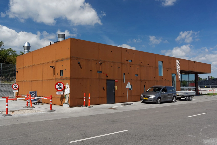 Gentofte Genbrugsstation Bygning for elektronik og farligt affald