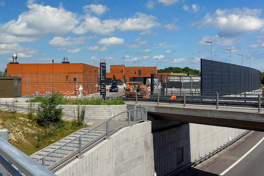 Gentofte Genbrugsstation Genbrugsstationen set fra Lyngbyvej