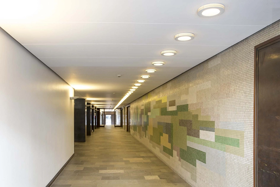 Vesterport Interiør, forbindelsesgang gennem bygingen fra Trommesalen til Meldahlsgade