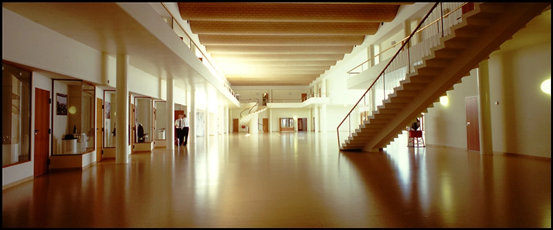 Lufthavnsterminal Hallen i stueplan