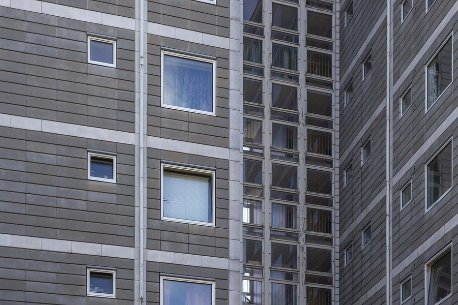 Bellahøjhusene Facadeudsnit