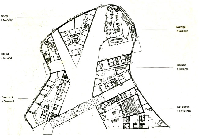 Den Danske Ambassade i Berlin Situationsplan