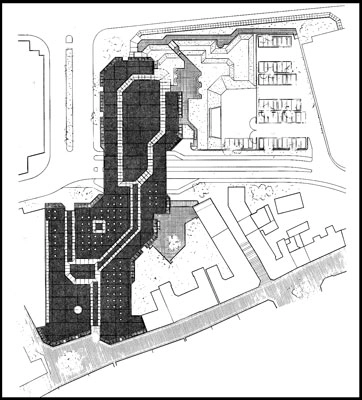 Aalborg Hovedbibliotek (Aalborg Medborgerhus og Bibliotek) Situationsplan