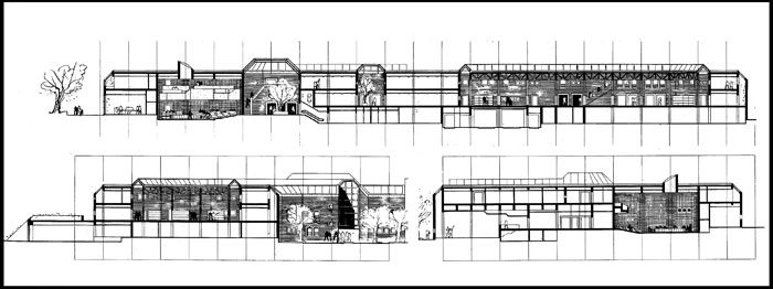 Aalborg Hovedbibliotek (Aalborg Medborgerhus og Bibliotek) Snit