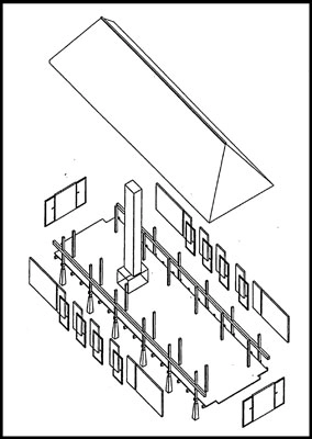 Korshagehus Konstruktivt princip