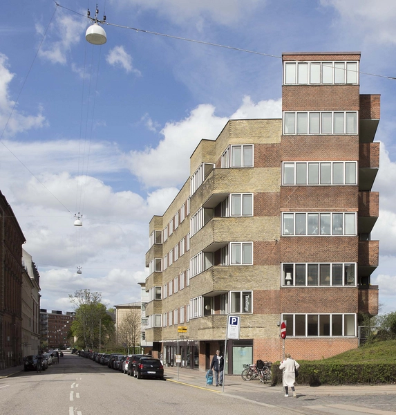 Vodroffsvej 2A og 2B Gavl, vinduesparti mod syd