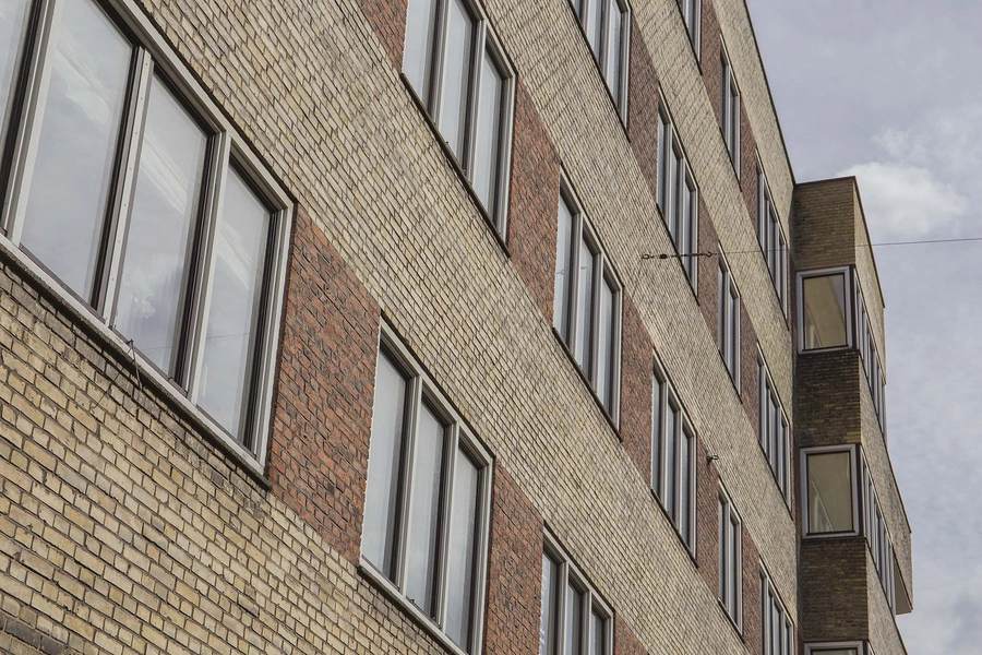 Vodroffsvej 2A og 2B Facadeudsnit, facade mod Vodroffsvej