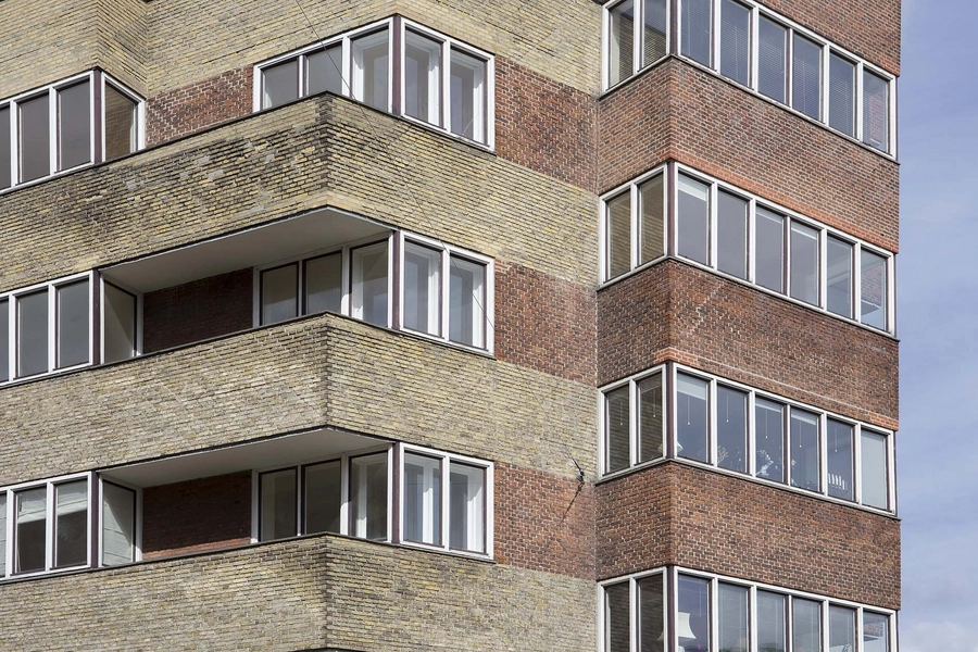 Vodroffsvej 2A og 2B Facadeudsnit