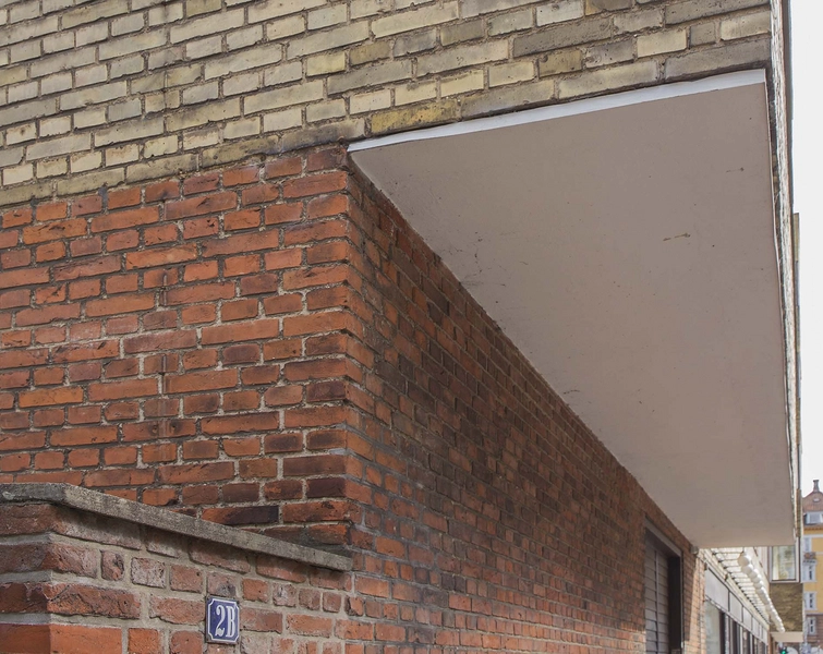 Vodroffsvej 2A og 2B Detalje, tegl og karnap