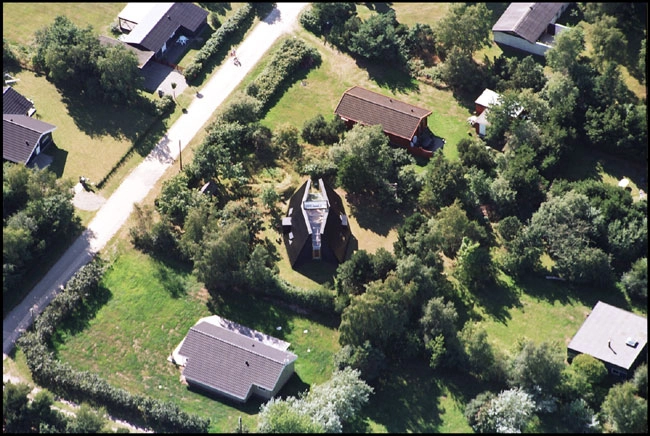 Himmelhuset Luftfoto fra øst