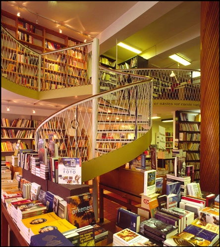 Reitzels Boghandel Spindeltrappe og stueplan