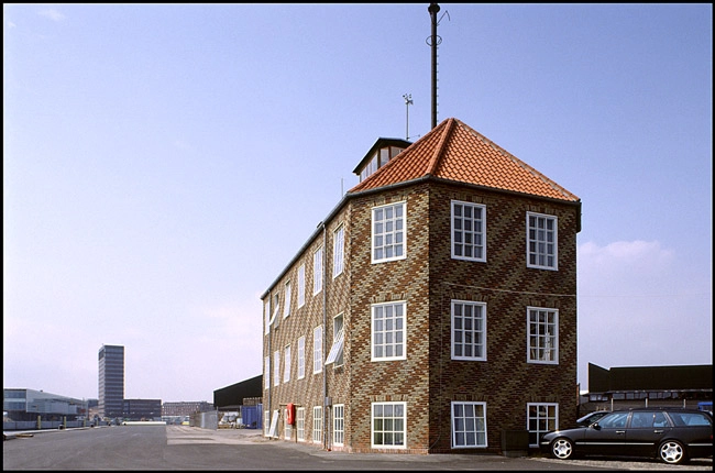 Lods- og Karantænebygningen Gavl mod havneløbet