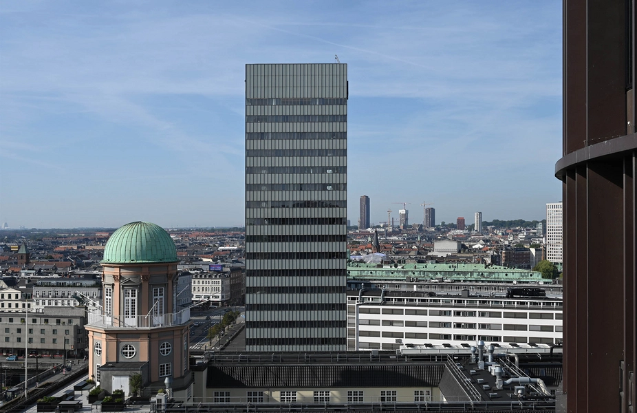 SAS Royl Hotel Hottelet ser fra Axel Tower. Foto: 2023