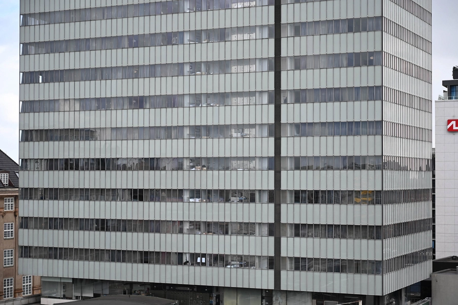 SAS Royl Hotel Hotellets facade set fra Buen. Foto: 2023