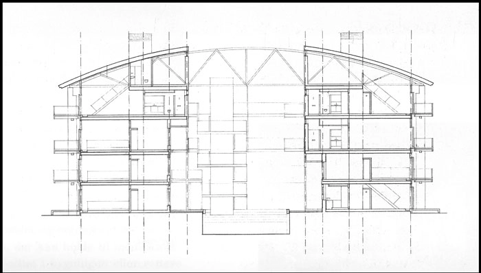 Torpedohallen Tværsnit