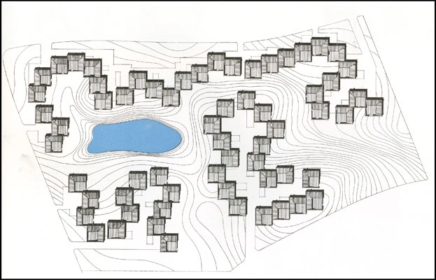 Romerhusene (Kingohusene) Situationsplan