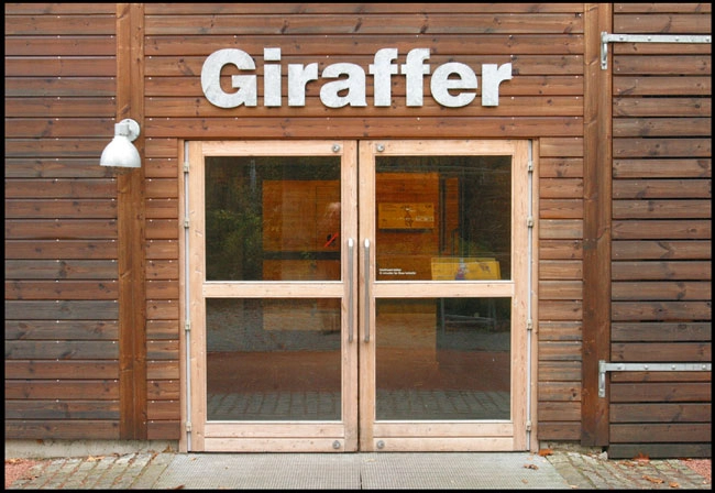 Zoologisk Have - Girafhuset Hoveddør