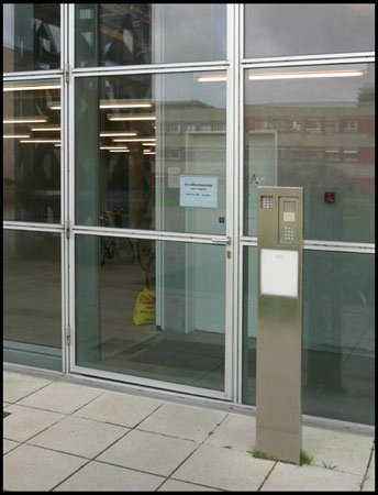 Det Kongelige Biblioteks Centralmagasin Indgangsparti