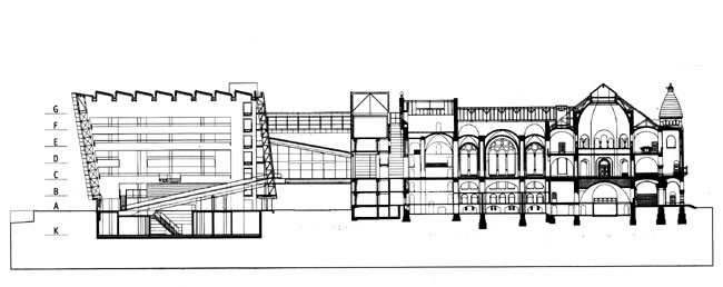 Den Sorte Diamant Tværsnit