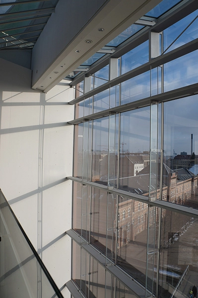 ARoS - Museum of Modern Art Detalje facade og vindueskonstruktion indefra