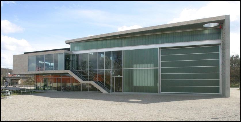 Hadsten Idræts- og Kulturhus Sløjfen Facade mod nordvest