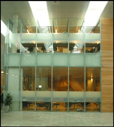 Hansenberg (Tidligere CVU Kolding) Indvendig glasvæg