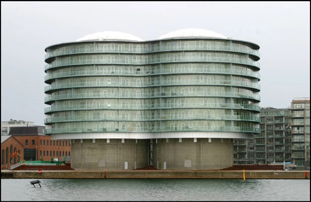 Gemini Residence alias Frøsiloen Havnefacade