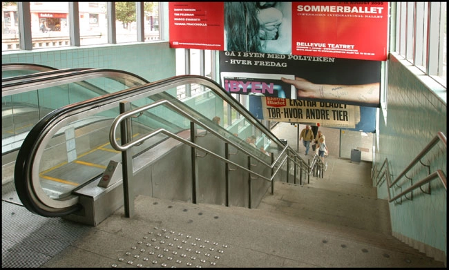 Vesterport Station Eskalator