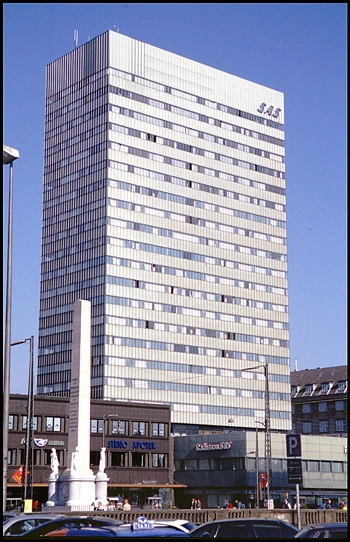 SAS Royl Hotel Vue fra Frihedsstøtten