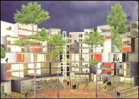 Tietgenkollegiet Perspektiv Gårdrum