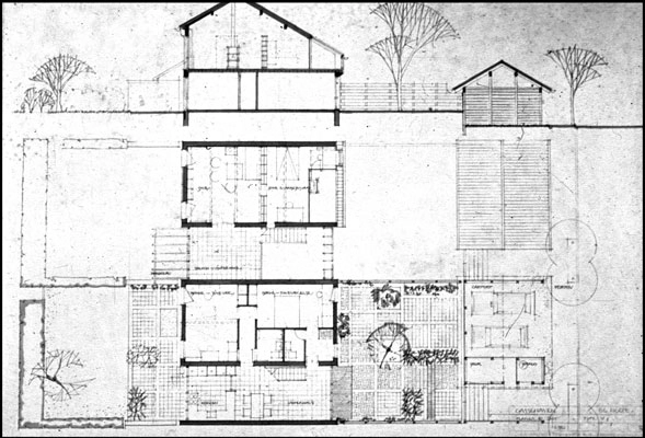 Gassehaven Plan og snit