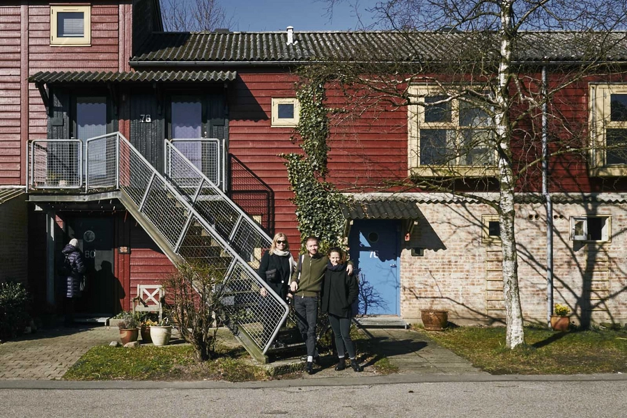 Tinggården I Facadeudsnit, indgange