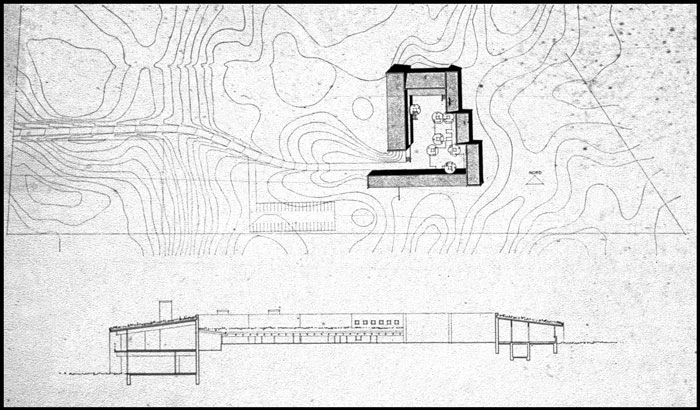 Entreprenørskolen Situationsplan og snit