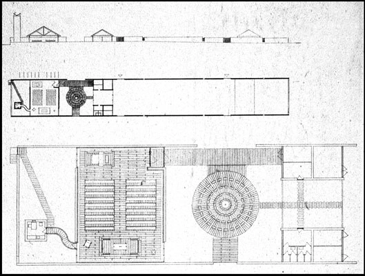 Hald Ege Kirke og Kapel Plan og snit